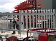 Fitting Steel Palisade Metal Industrial Gates in Westhoughton UK